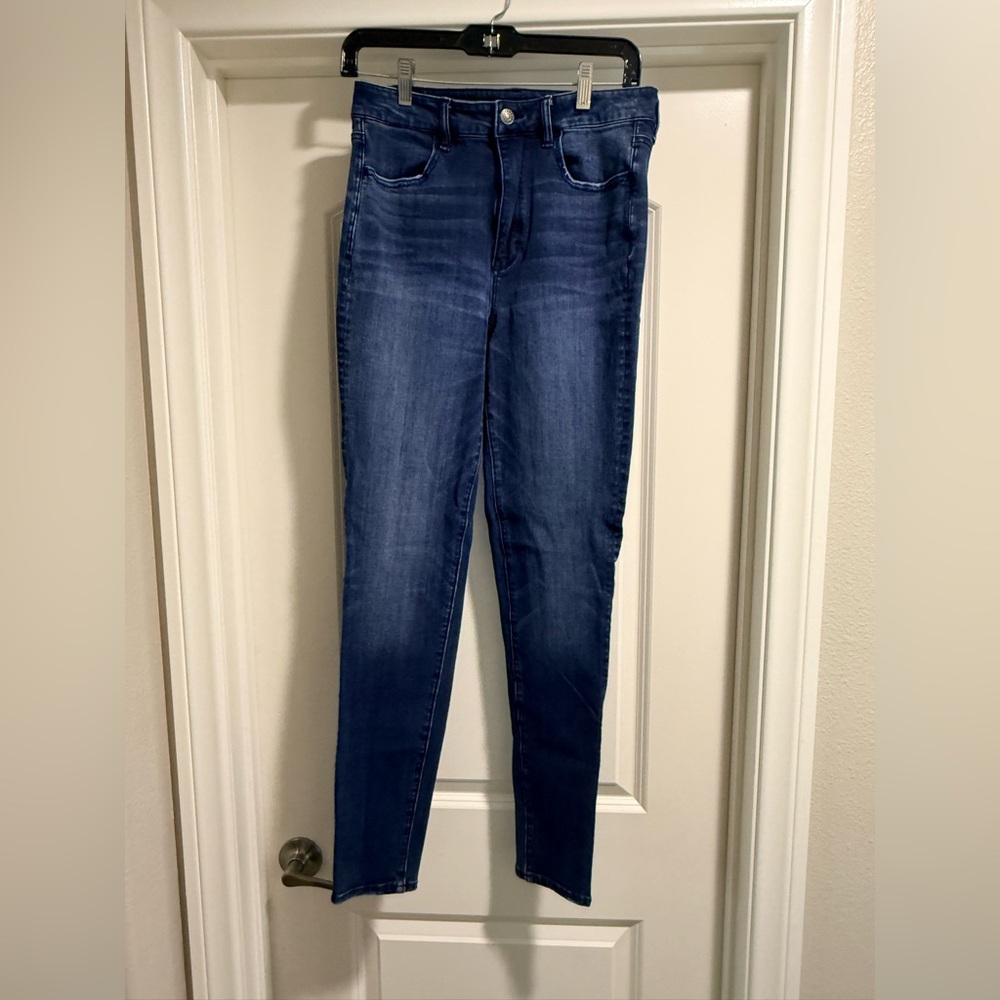 American Eagle Outfitters Super Stretch Dark Blue Jeggings